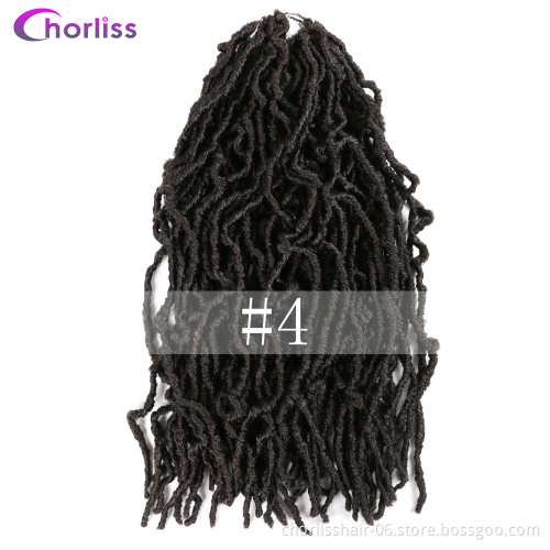 Most Natural Nu Locks Crochet Braids Synthetic Hair Extensions Faux Locs Crochet Synthetic Braiding Hair Extensions